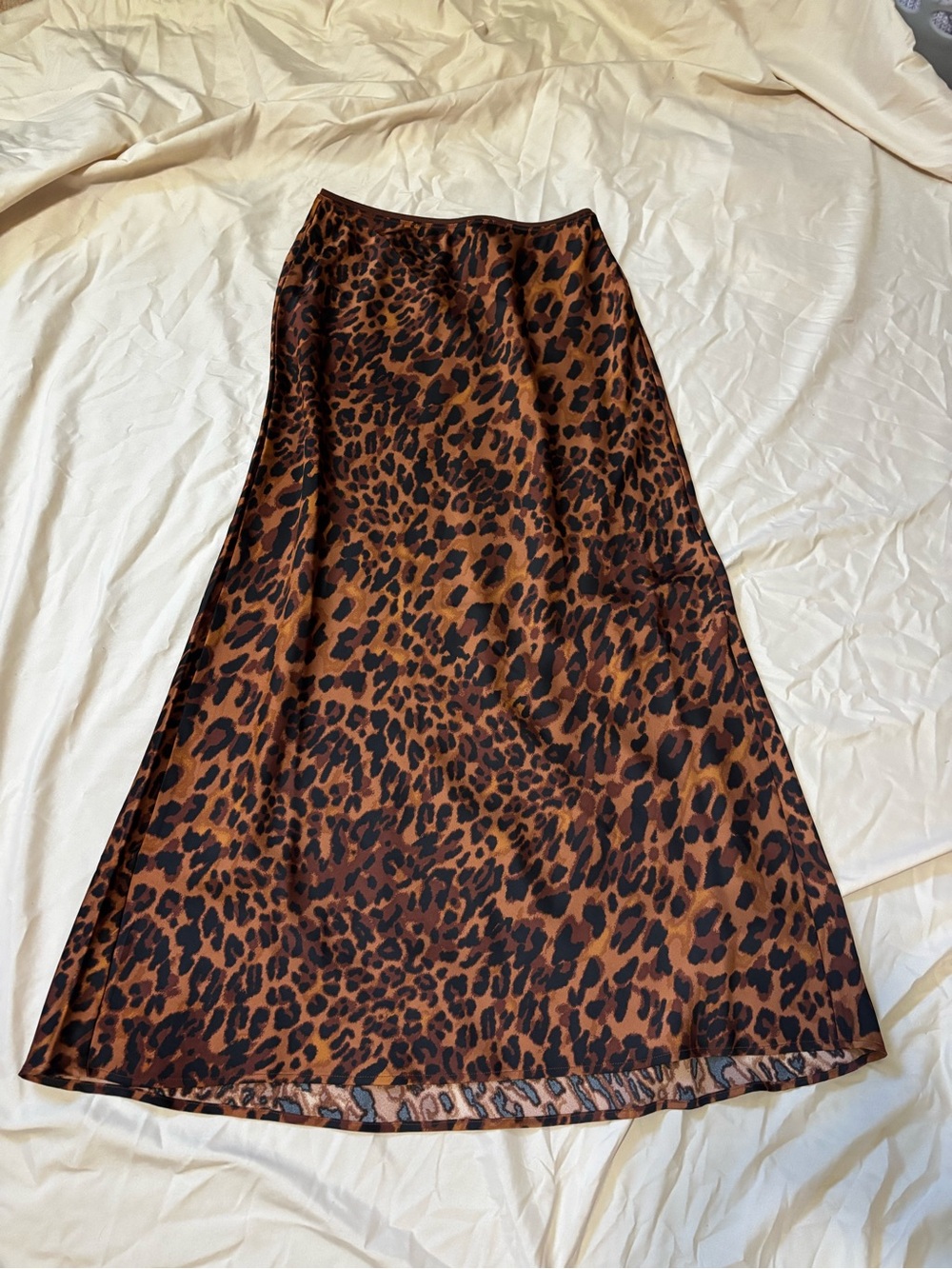 Target Leopard Print A-Line Skirt - Brown and Black